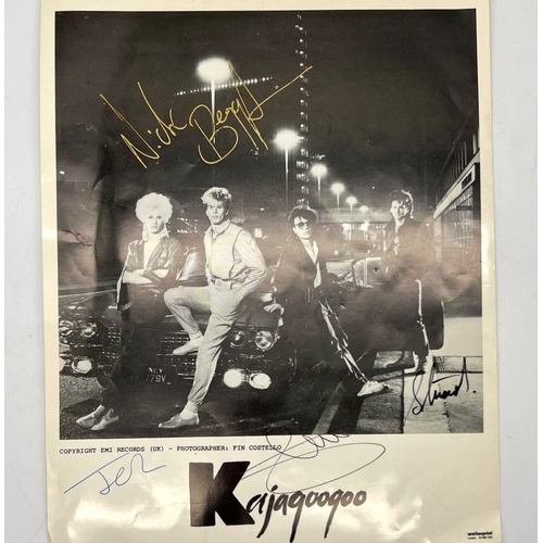 1452 - A Signed Kajagoogoo Band Picture! Don't be too shy - Bid on this 80s cheese-fest. 20 x 25cm.