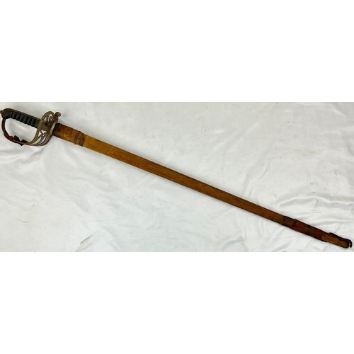 652 - Victorian British Army Pattern 1895 Infantry Officer’s Sword & Scabbard. VR example. A good restorat... 