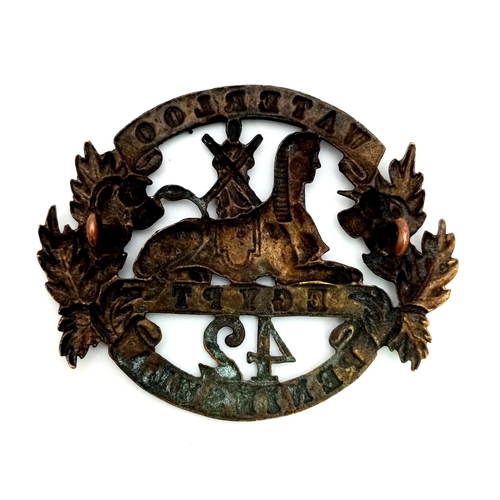 309 - Victorian Period Scottish 42nd Royal Highland Regiment Bonnet Badge Circa 1860.