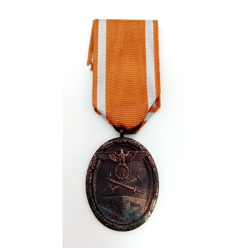 906 - WW2 German West Wall Medal awarded to those who had built or served on the Siegfield Line.