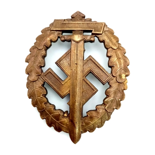 277 - 3rd Reich SA Sports Badge in Bronze for the war wounded veterans.