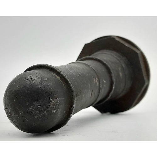 460 - WW2 German Sea Mine Horn. This would have had a glass phial of acid inside. Once the horn was hit by... 