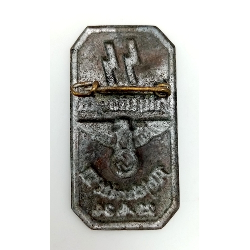 748 - 3rd Reich SS Aufmarsch Abschnitt VI Tinnie Badge Dated 29th April 1934.