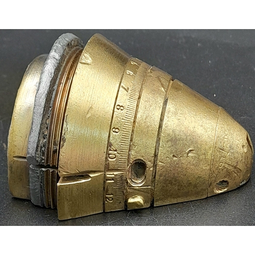 841 - INERT Sectioned WW1 No 80 Time and Percussion Shrapnel Shell Fuze.