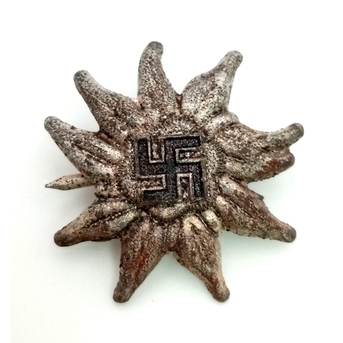 899 - 3rd Reich S.A Ski Badge worn on the side of the cap.