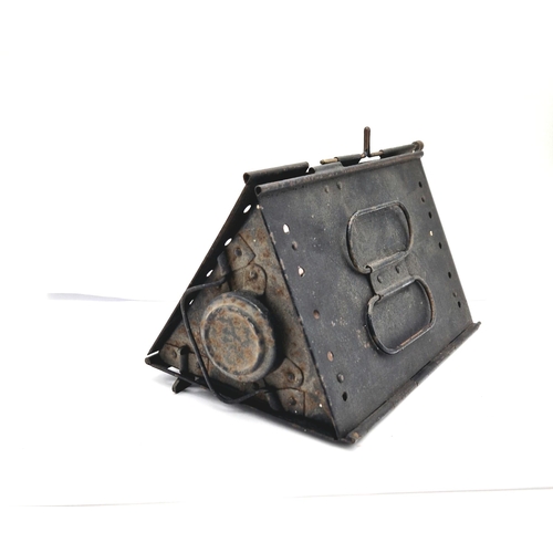 800 - WW1 French Folding Bunker Candle Lantern.