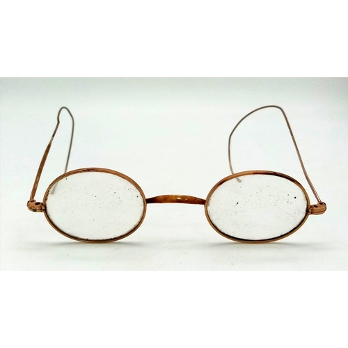 221 - ANTIQUE MEIJI PERIOD (1868-1912) JAPANESE GLASSES