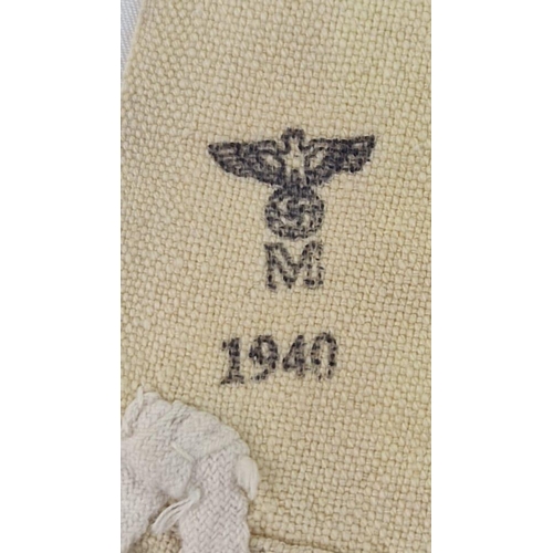 600 - WW2 German Kriegsmarine T-Towel Dated 1940.