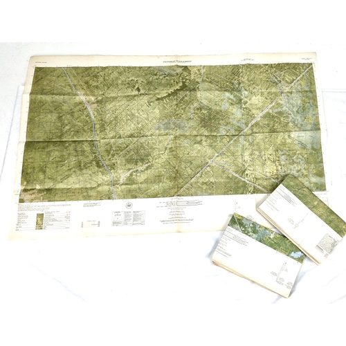 950 - 3 x Vietnam War Era US Army Pictograph Jungle Map Dated 1965.