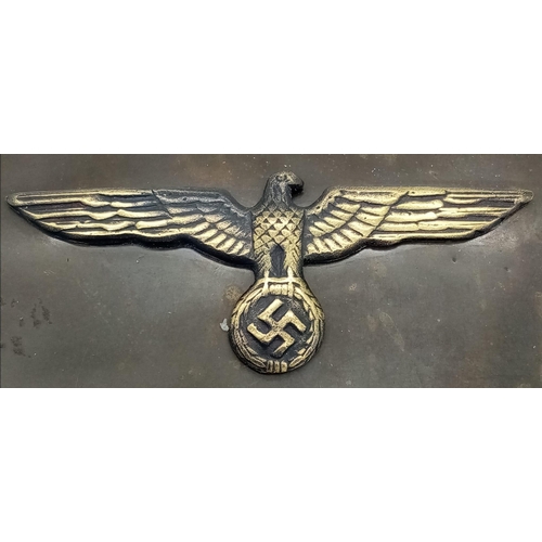 690 - WW2 German Kriegsmarine Sailors Trench Art Tin.