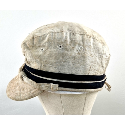 330 - WW2 Japanese Naval Officers Tropical Cap.