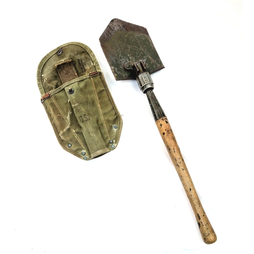 1204 - A Vintage 1943 US Military Entrenching Tool from Tulsa Canvas Products