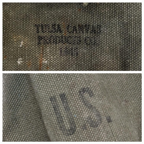 1204 - A Vintage 1943 US Military Entrenching Tool from Tulsa Canvas Products