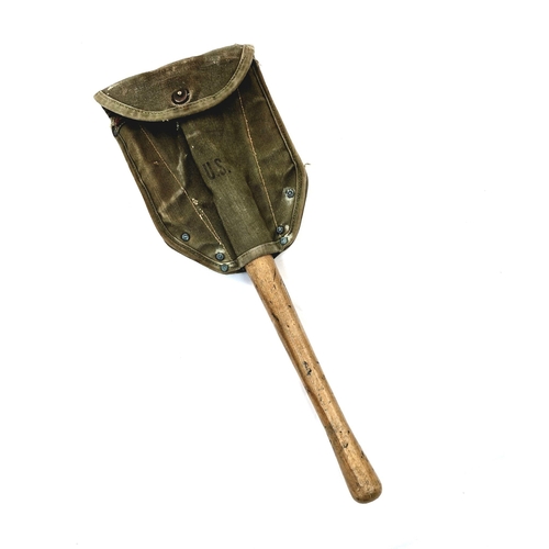 1204 - A Vintage 1943 US Military Entrenching Tool from Tulsa Canvas Products