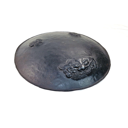 991 - Japanese Jingasa Metal War Hat 44cm Diameter. Ideal for Wall Display