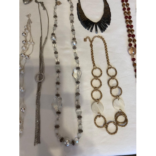 588 - Large selection of quality costume jewellery. To include M & S , Next, etc. Please see all photos.