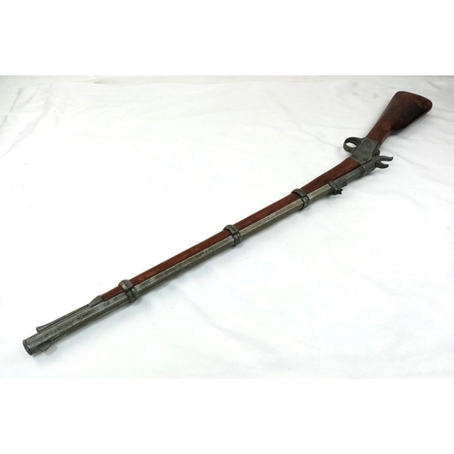 239 - A Vintage Working Action Wood and Metal Replica of an Octagonal Barrel Hammer Action Muzzle loading ... 