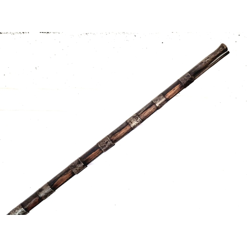 372 - An Antique Flint Lock Bone Inlaid Jazail Rifle, (Most Likely Afghan). 163cm Long. Action working but... 