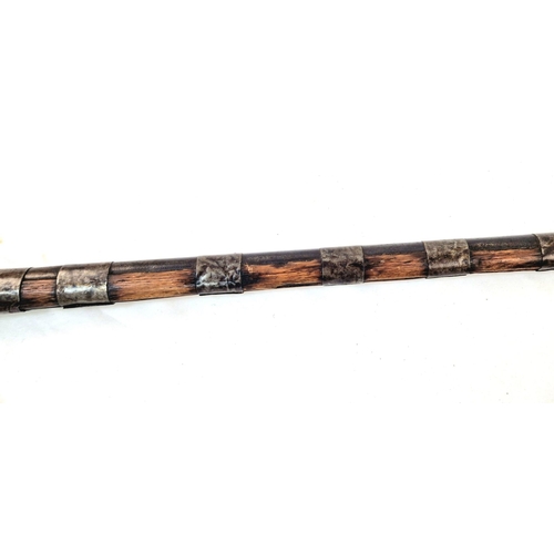 372 - An Antique Flint Lock Bone Inlaid Jazail Rifle, (Most Likely Afghan). 163cm Long. Action working but... 