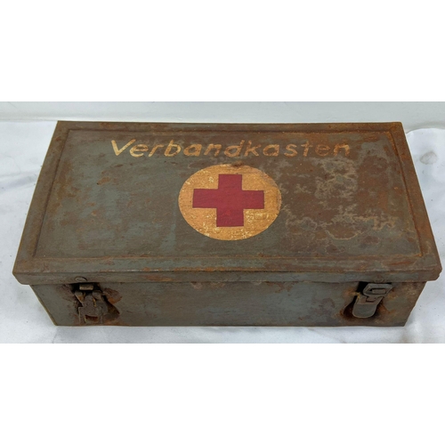 316 - WW2 German First Aid Box with Contents.