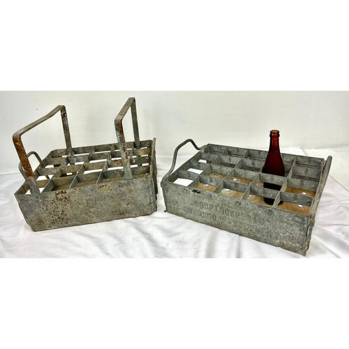 722 - WW2 German/Austrian Stackable Beer Crates with 1 x Beer Bottle “For SS Only” The crates were found f... 