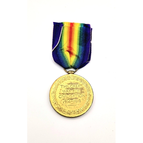 1502 - A WW1 Victory Medal Issued to 20946 Pte H. Aspinal