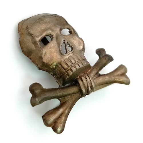 170 - WW1 and WW2 German Brunswick Regiment Skull Cap Badge.