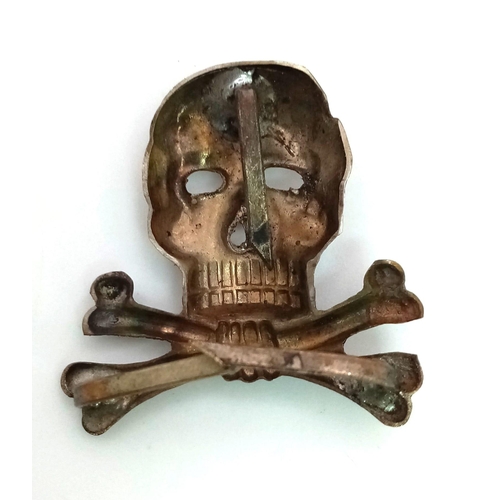 170 - WW1 and WW2 German Brunswick Regiment Skull Cap Badge.