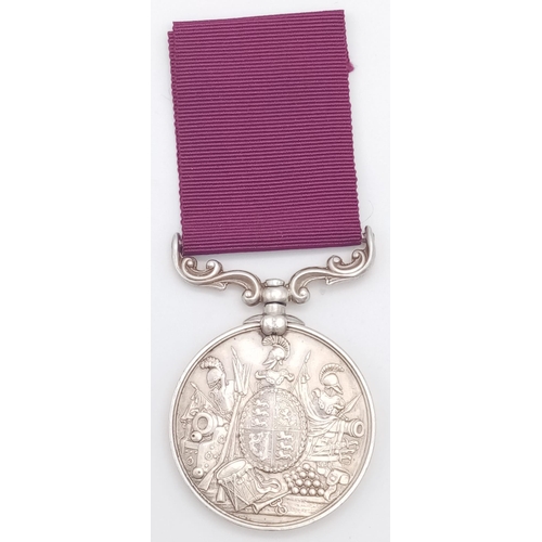 116 - Army Long Service and Good Conduct Medal, VR third type (1875-1901). Named to 2312 Sergt J Souter De... 