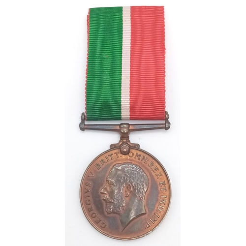 508 - Mercantile Marine War Medal named to Ernest J Warne. Ernest James Warne was born in 1898 in Northfle... 