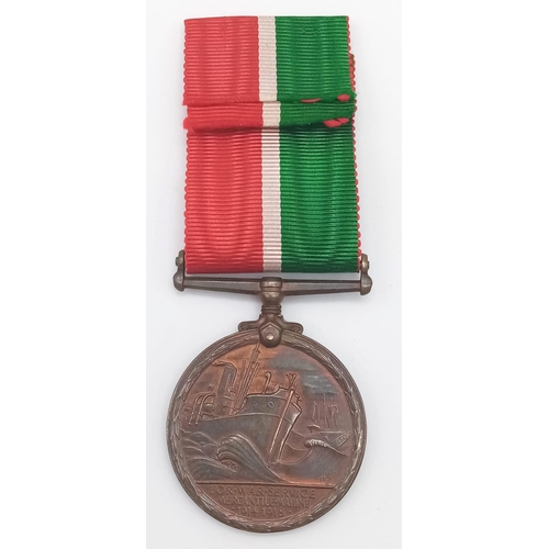 508 - Mercantile Marine War Medal named to Ernest J Warne. Ernest James Warne was born in 1898 in Northfle... 