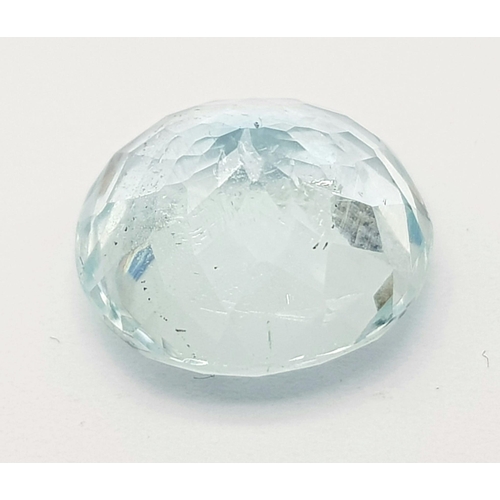 96 - A 7.56ct Aquamarine Gemstone with Anchor Certificate.