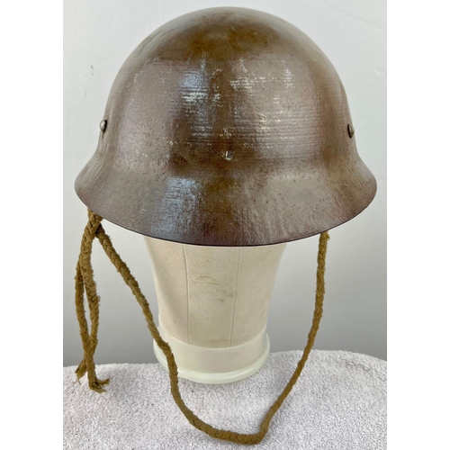 WWII JAPANESE IMPERIAL ARMY HELMET IN MINT CONDITION WITH ORIGINAL