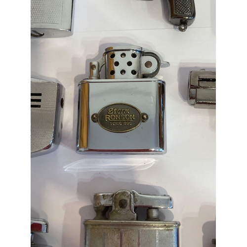 371 - Selection of VINTAGE LIGHTERS to include guns,Ronson etc. UK bidders only please.