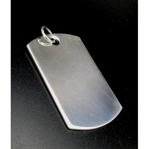 981 - STERLING SILVER DOG TAG BRAND NEW 17.3G