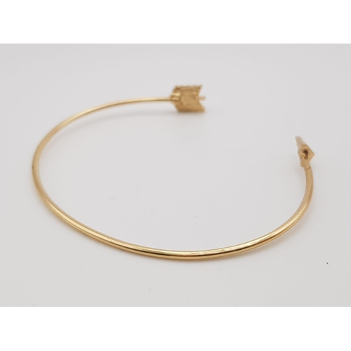 1041 - NILAI PARIS DESIGNER CALYPSO 24K GOLD VERMEIL STONE SET BANGLE 11.2G PLUS 3 OTHER GOLD TONE BANGLES ... 