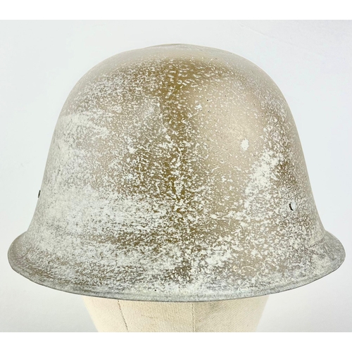 218 - A RARE JAPANESE IMPERIAL AIR FORCE MITSUBISHI  MADE HELMET USED IN LONG RANGE BOMBERS . THIS IS A PR... 