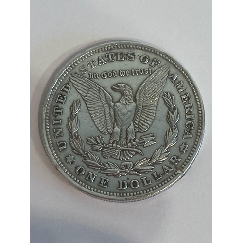 308 - SILVER U.S. SILVER MORGAN DOLLAR 1921. Small blemish to edge otherwise very fine condition. Bold rai... 