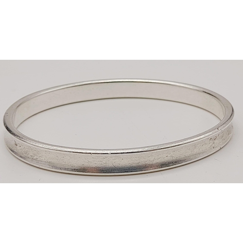 348 - TIFFANY & CO STERLING SILVER BANGLE 32.3G