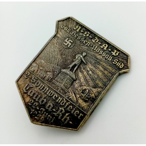 590 - 3rd Reich Gau Hessen Nassau Tinny Badge 22-Juni-1923.