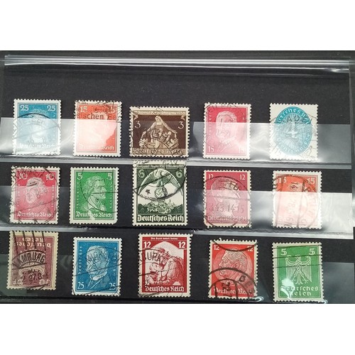 835 - 5 x 15 WW2 German Postage Stamps.