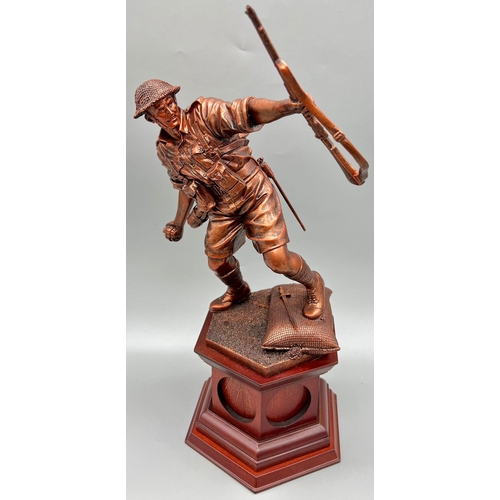 277 - A Danbury Mint Desert Victor - The Battle of El Alamein. An exclusive bronzed sculpture of a British... 