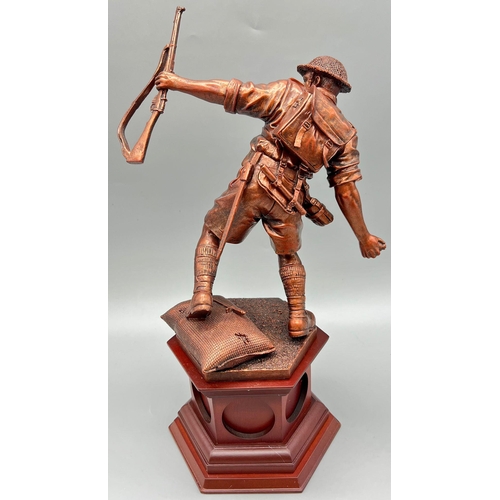 277 - A Danbury Mint Desert Victor - The Battle of El Alamein. An exclusive bronzed sculpture of a British... 