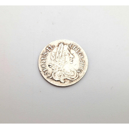 80 - A Charles II 1679 Threepence Silver Coin. S3386. Please see photos for conditions.