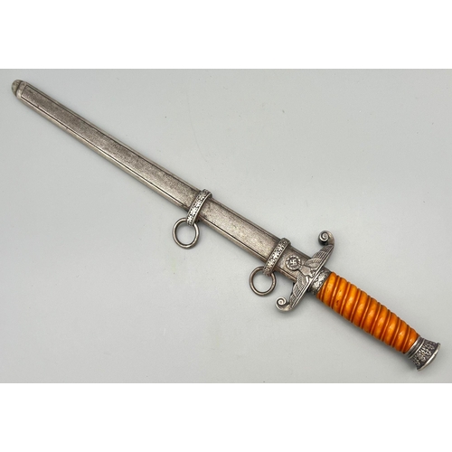 141 - 3rd Reich Army Officers Dress Dagger. Maker: Tiger.