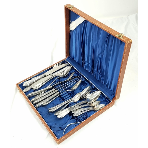 239 - WW2 German 6 person Cutlery Set with Waffen SS runes on each piece. 24 pieces in total. Maker Emil M... 