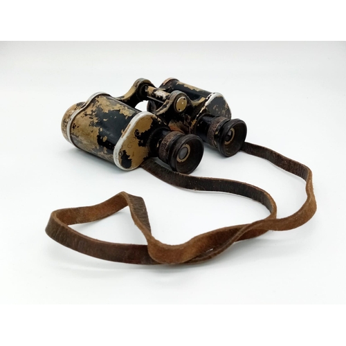 50 - A Pair of WW2 German Swarovski Made 6x30 Binoculars. The binoculars with manufacture coding to the l... 