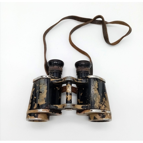 50 - A Pair of WW2 German Swarovski Made 6x30 Binoculars. The binoculars with manufacture coding to the l... 