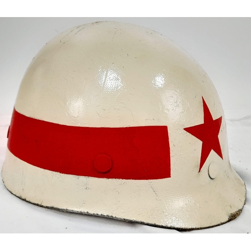 988 - Vietnam War Era. US M1 Helmet liner used by the North Vietnamese Army Military Police.