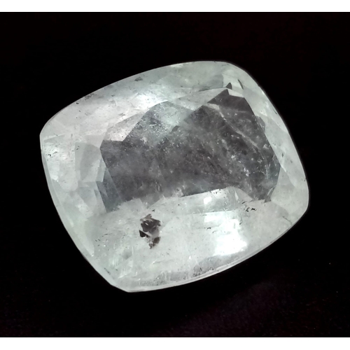 997 - A 19.76ct Natural Aquamarine- Cushion Faceted. ITLGR Certified